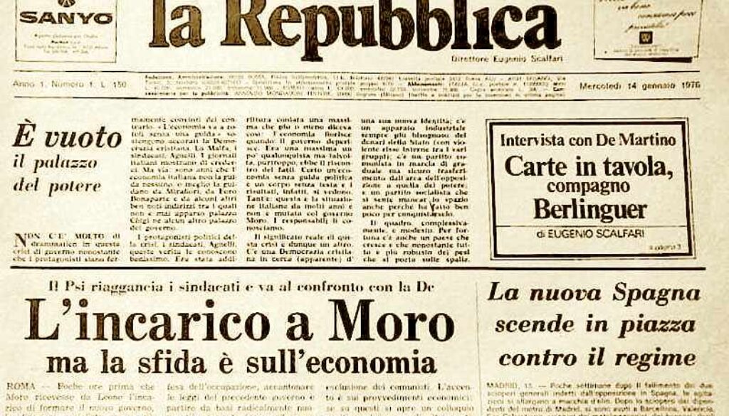 primo numero la Repubblica