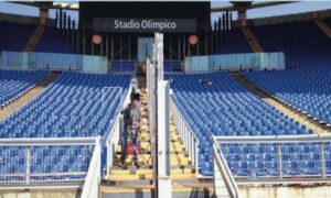 Gabrielli barriere Olimpico Lazio Roma Curva Nord Curva Sud