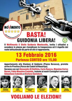 Movimento 5 Stelle M5S Guidonia