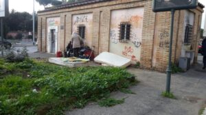Piazza di Villa Carpegna Noi con Salvini Municipio XIII