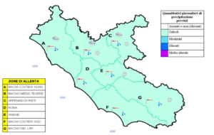 Meteo Lazio, allerta meteo per il giorno 14 febbraio della Protezione Civile. Tutti i dettagli