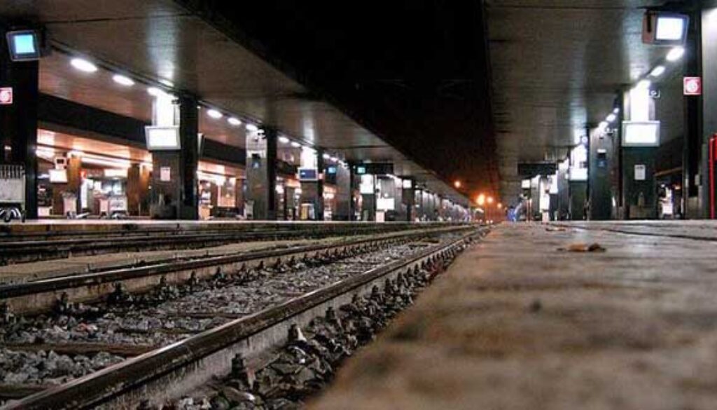 stazione Termini incendio treno