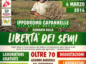 Capannelle, Giornata della libertà dei semi al Mercato Contadino il 6 marzo Capannelle, Giornata della libertà dei semi al Mercato Contadino il 6 marzo