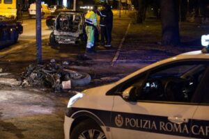 Motociclista ustionato sulla Colombo Motociclista ustionato sulla Colombo