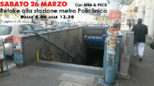 Romanderground, sabato 26 marzo retake alla stazione Policlinico della metro B