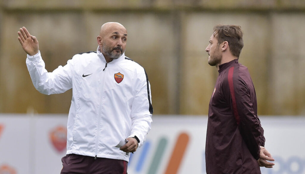 Luciano Spalletti Leads His First Training Session As New As Roma Coach