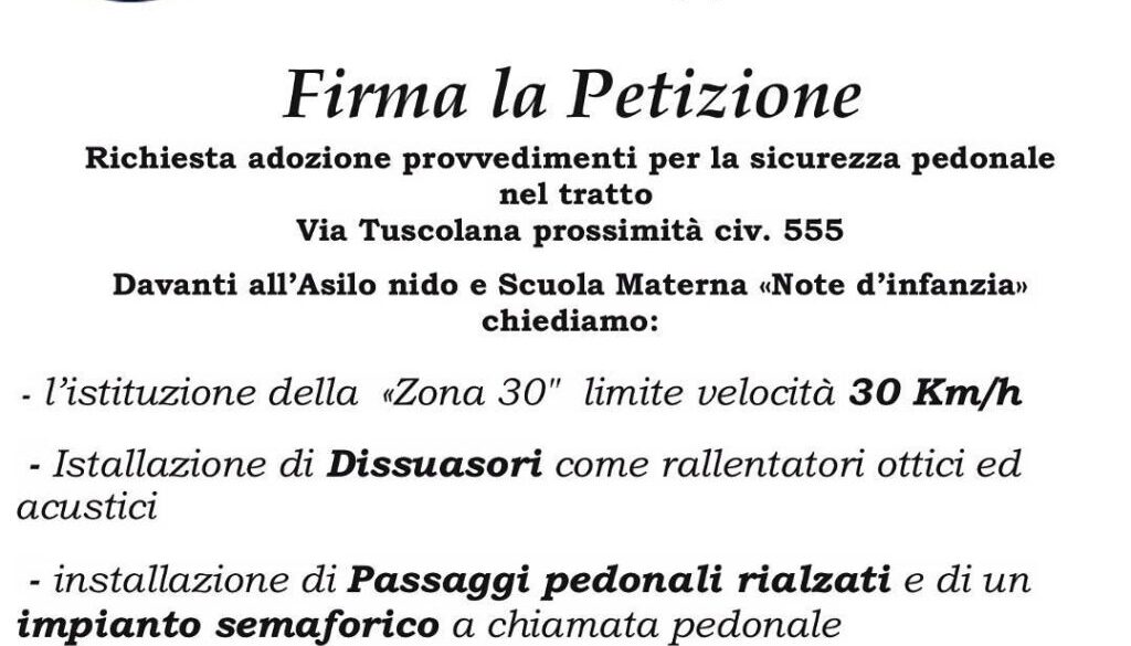 Altra Destra petizione via Tuscolana 555