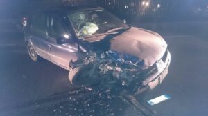 Finisce in un fosso ad Albano Finisce in un fosso ad Albano