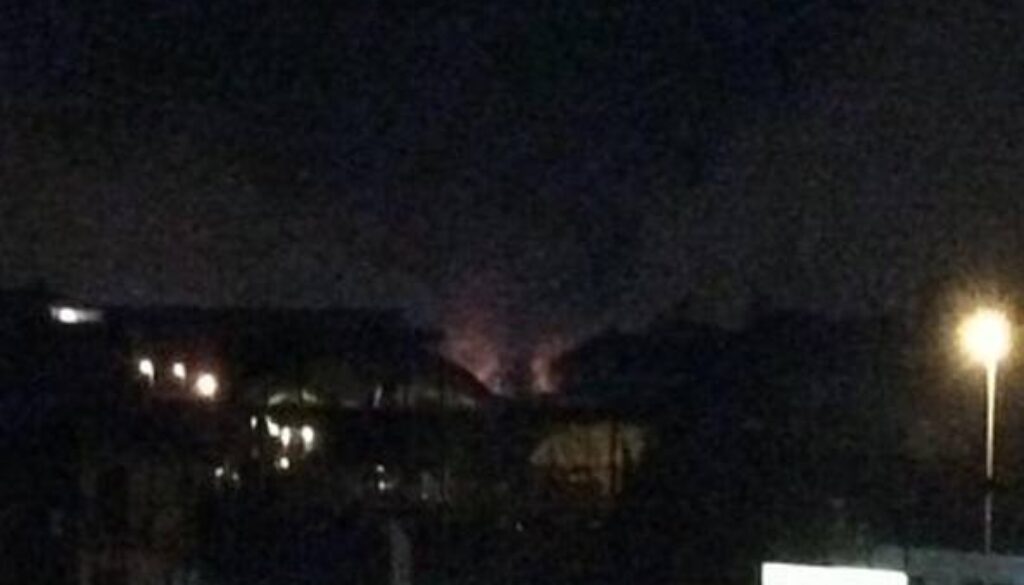 Incendio in un magazzino a Tor Sapienza
