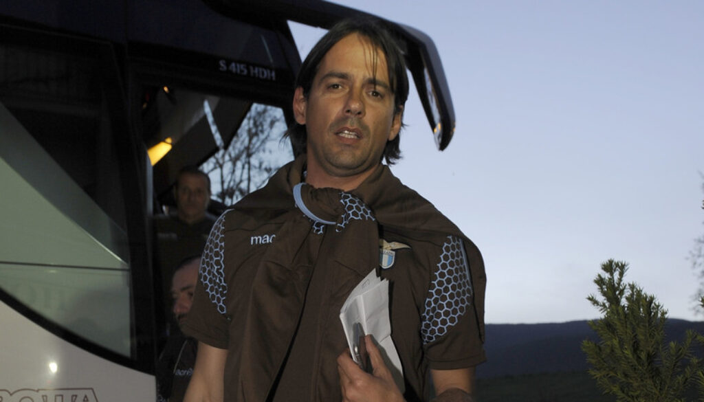 Arrivo Lazio nel ritiro di Norcia