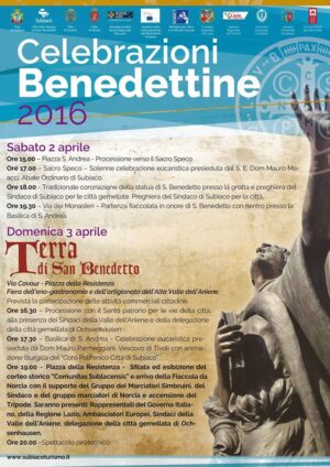 Subiaco celebrazioni benedettine