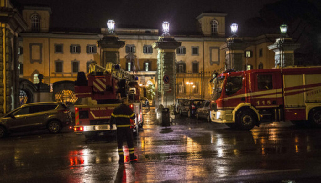 Incendio all'Ospedale San Camillo