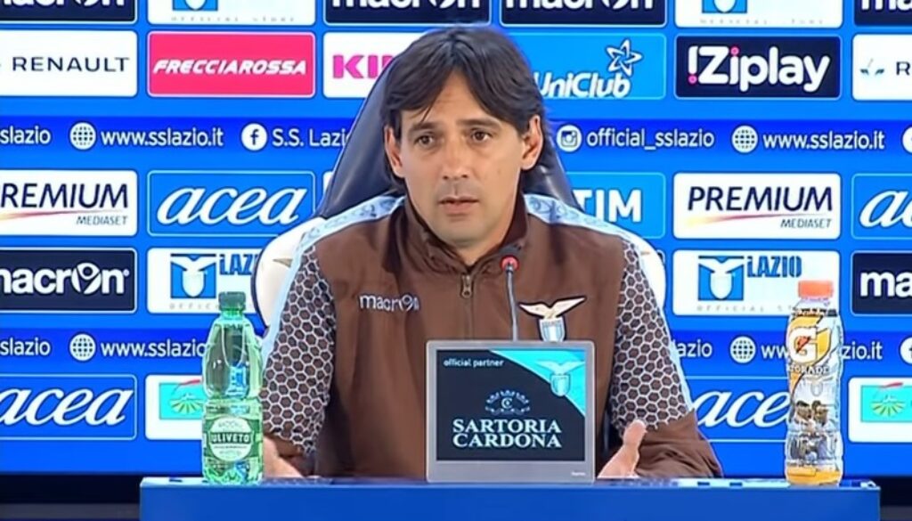 Inzaghi conferenza Lazio Inzaghi conferenza Lazio