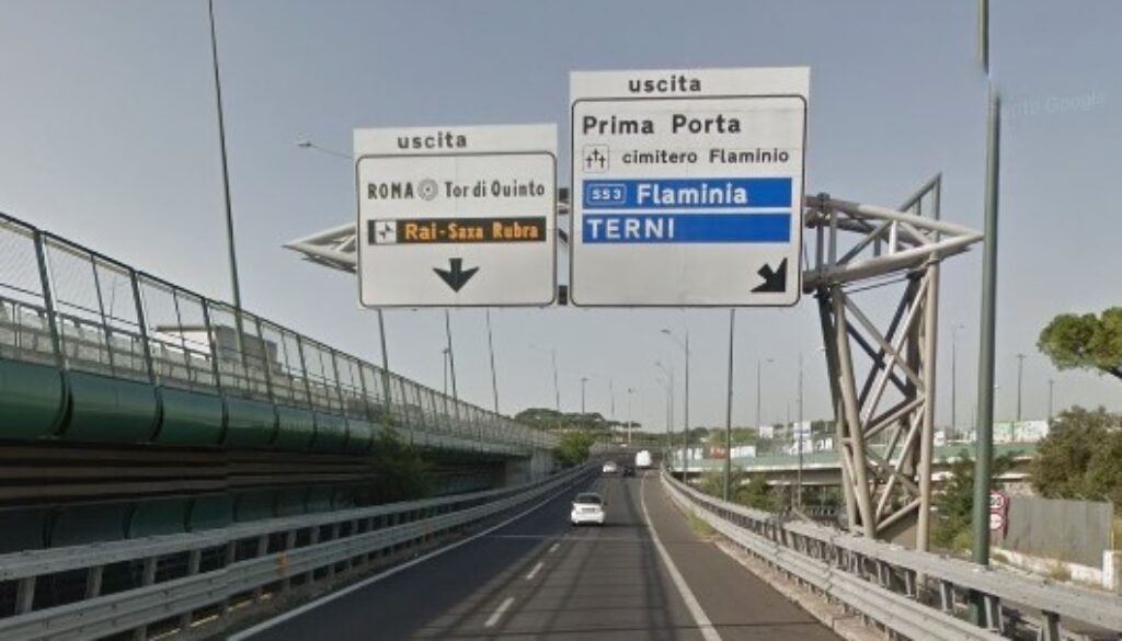Guida contromano sul GRA