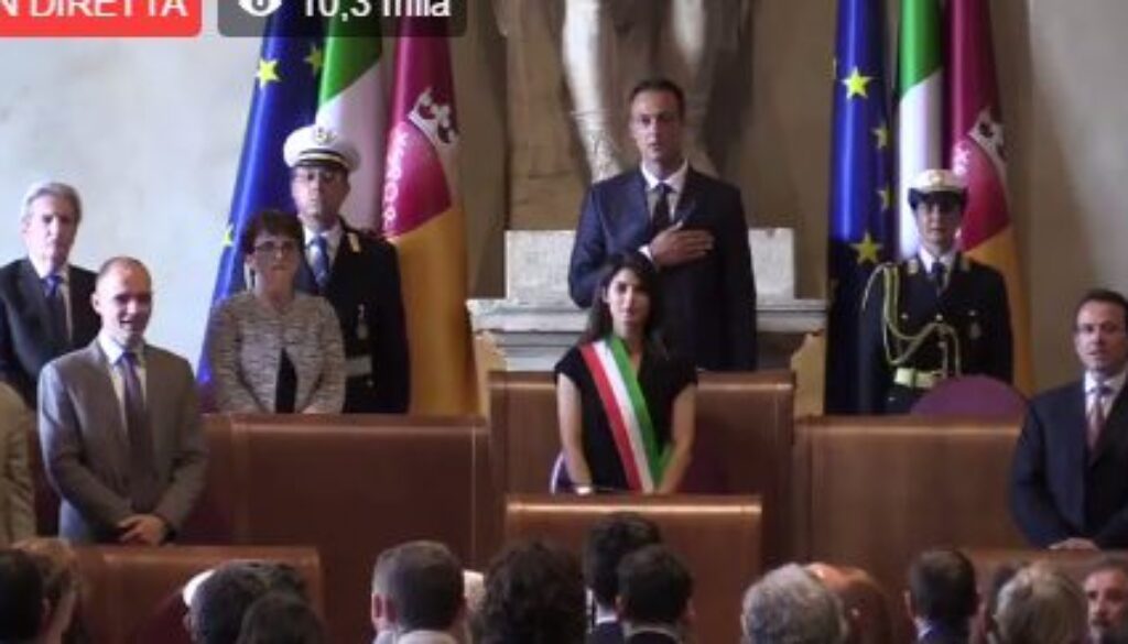 Giunta Raggi prima seduta Assemblea Capitolina