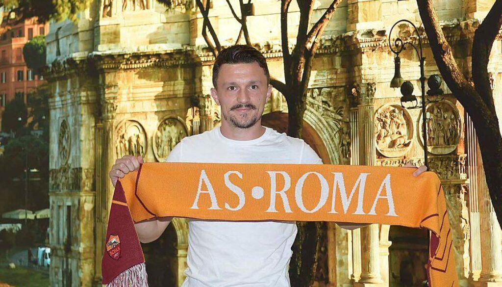 New AS Roma Signing Mario Rui Arrives At Fiumicino Airport
