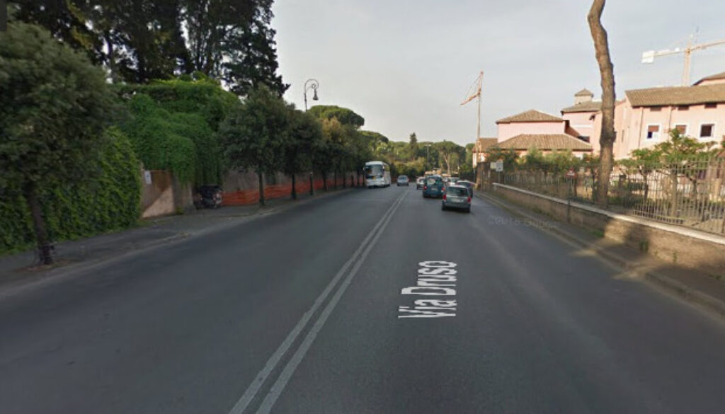 Via Druso lavori Acea