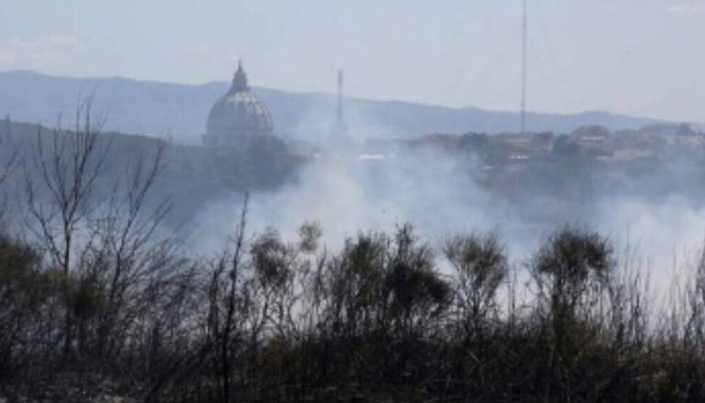 Incendio Parco del Pineto