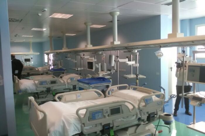 SAN CAMILLO,ZINGARETTI VISITA REPARTO TERAPIA INTENSIVA CARDIOCHIRURGICA-FOTO 1