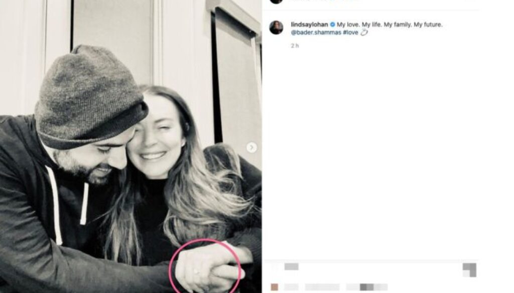 lindsay-lohan-si-sposera-con-bader-shammas-lanello-di-fidanzamento-su-instagram